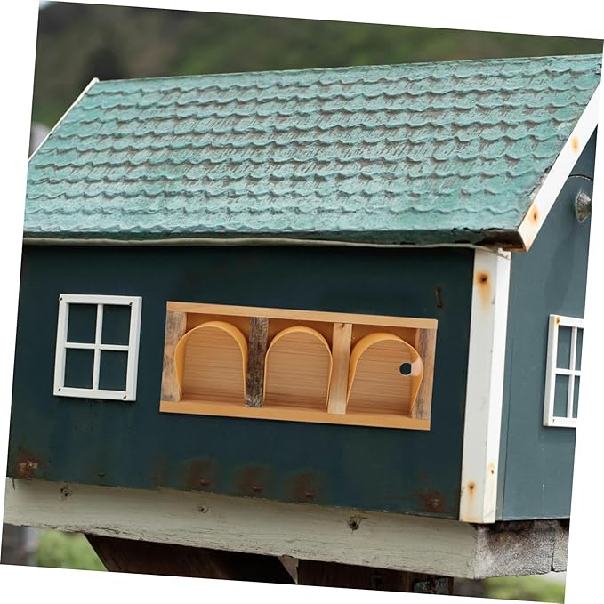 European Style Wooden Pigeon Cage Door Pigeon Entrance Door for Racing Easy Access No Tools Needed Installation High-Intensity Reusable Bird Cage Accessory