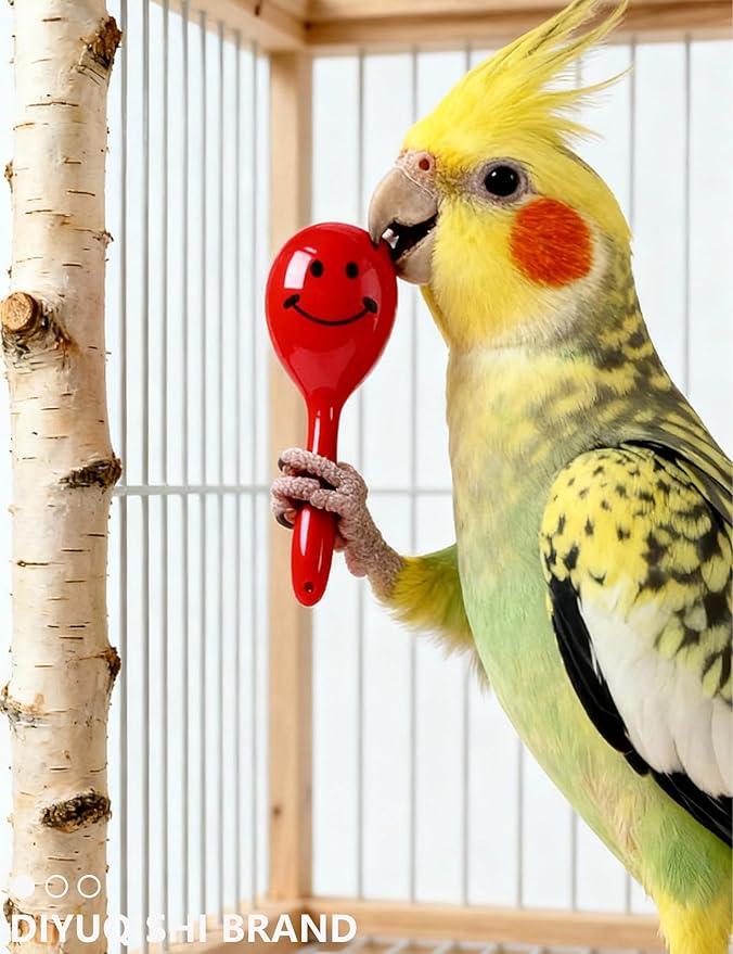 23 Pcs Bird Toys Set for Parakeet Budgie Parrot Colorful Bell Rattan Balls Safe Non-Toxic for Small Large Birds