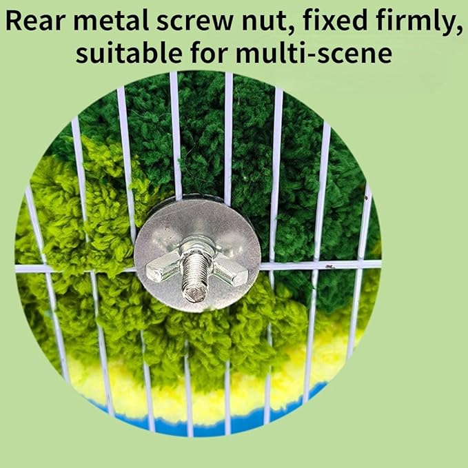Bird Nest, Conure Breeding House Parrotlet Snuggle Hut Lovebird Bed for Conure, Lovebird, Canary, Finch, Cute Ear Design Bird Nest for Quaker Cockatiel (Green,M)