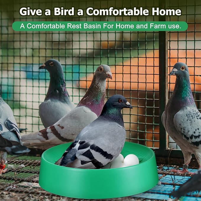 10pcs Pigeon Nest Breeding Basin Washable Bird Egg Rest Bed for Parrots Pigeon Supplies for Home Use