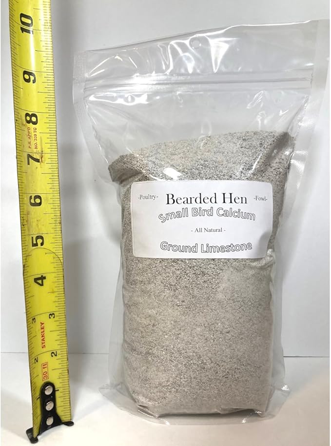 Small Bird Calcium Carbonate - Fine Ground All Natural Limestone - Egg Strength - Pullet, Quail, Pigeon, Parakeet, Cactus, Cacti Seed Germination (6 Pound)