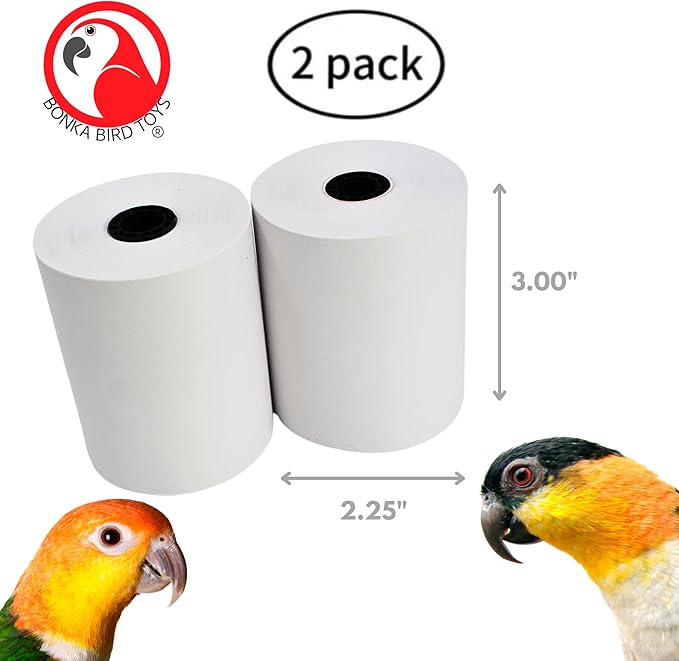 Bonka Bird Toys 3135 Pk2 Large Shredmaster Refill for Birds, 3" Tall x 2.25" Wide, 100% Bird-Safe Materials, Designed for Large Shredmaster Toy, Ideal for Medium to Large Birds