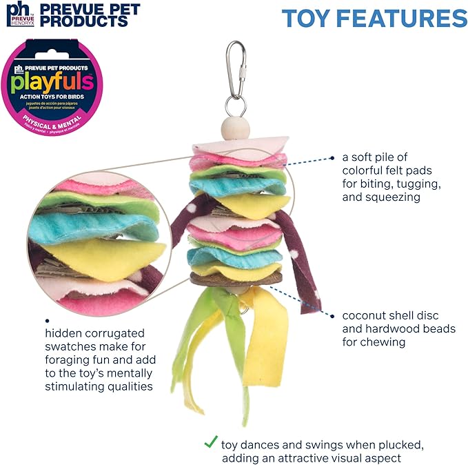 Prevue Pet Products Physical & Mental Fairy Queen Bird Toy 62545