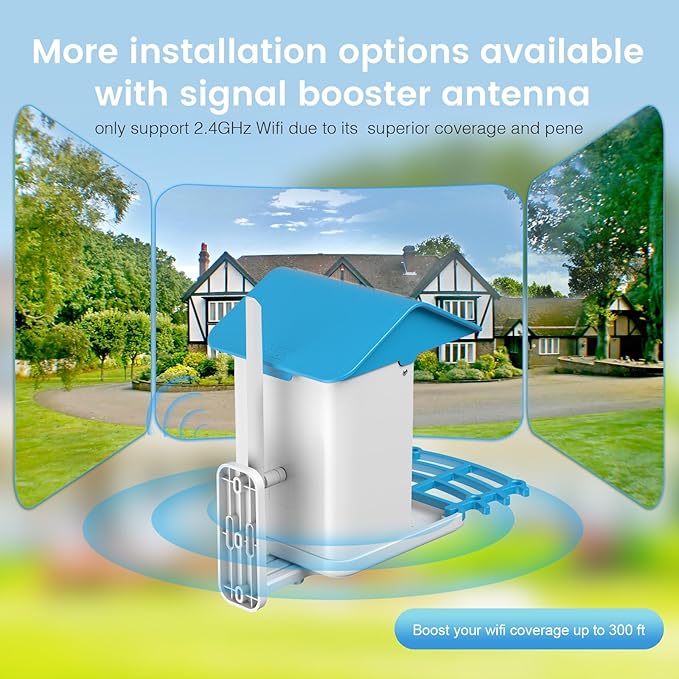Smart Bird Feeder with Camera, Solar Powered, AI Recognition, Auto-Capture & Instant Notify, Identify 11,000+ Birds, 2K HD Footage, for Bird Enthusiasts, Outdoor Garden.