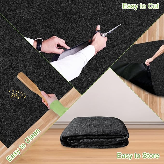 48 x 48 Inch Bird Cage Mat: 3 MM Thick Durable Felt Pad for Pets, Under Cage Liner Accessory for Bird or Rabbit or Hammock or Small Pets