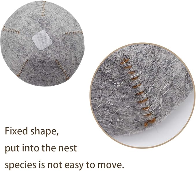 FOIBURELY 4 Canary Finch Nesting Wool Felt Pads(4.1 inch)