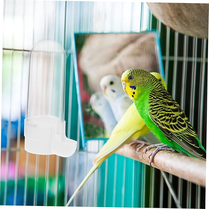 2pcs Bird Drinker Bird Water Dispenser Hanging Water Feeder Bird Food Container Bird Feeder Tray Bird Food Holder Bird Cage Supply Pet Bird Feeder Bird Supply Plastic Bird Feeder