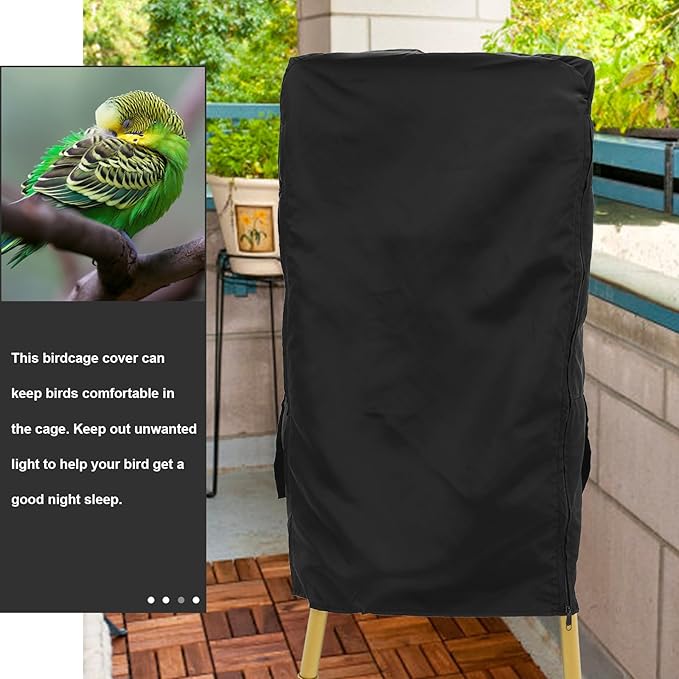 Bird Cage Cover Light Blocking Protector for Parrots Breathable High-Grade Windproof and Rainproof for Indoor Use