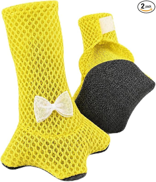 Chicken Boots for Chickens - Breathable Poultry Shoes with Non-Slip Sole for Backyard Chickens (Little Bows)