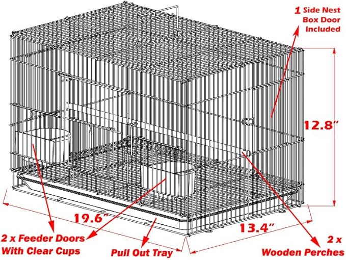 Lot of Ten Aviary Breeding Breeder Lovebird Finch Parakeet Finch Flight Cages