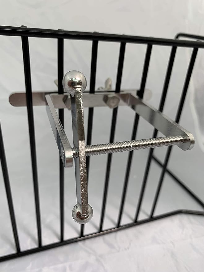 Bird Toys for Large Birds (Spinner) Stainless Steel Bird Toy with Traveling Spinner | Macaw Toys | Durable Puzzle Enrichment Toy for Medium to Large Birds Cockatoos Parrots | Bird Cage Accessories