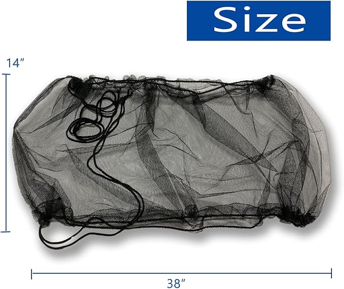 Garden Bird Cage Cover, Parrot Seed Catcher Seeds Guard Mesh Net with Ajustable Buckle for Round Square Square Cages, 1 pcs