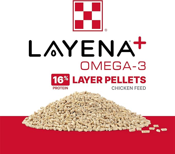 Purina® Layena®+ Omega-3 Chicken Feed Pellets, 9 Pound Bag