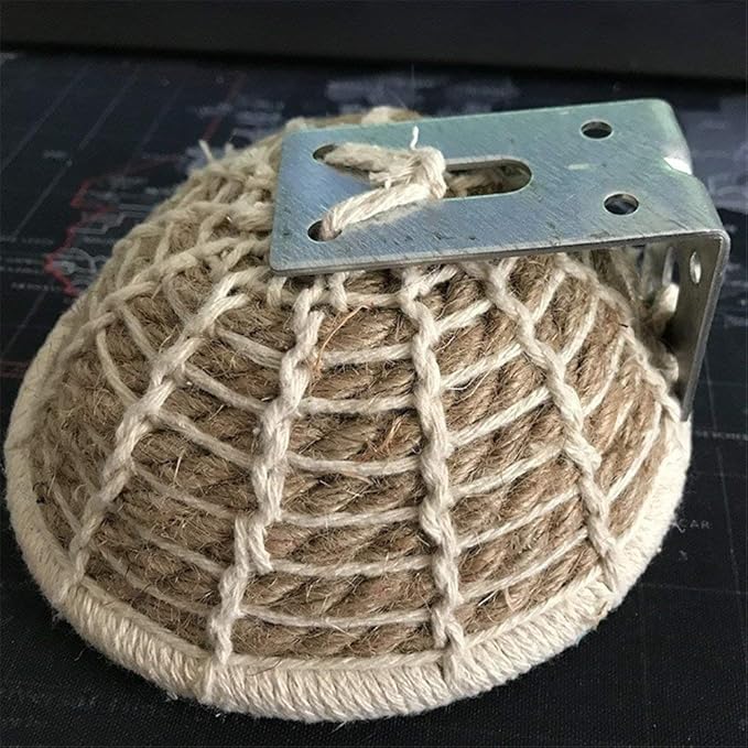Handmade Flax Rope Weave Bird Breeding Nest and Small Parrot Cage Hatching House Hut Nesting Box for Budgie Parakeet Cockatiel Parakeet Conure Canary Finch Lovebird