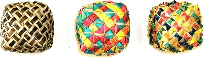 Planet Pleasures Woven Square Foot Bird Toy, Large