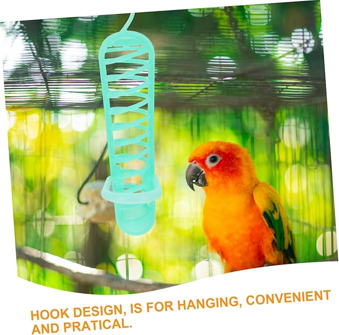 POPETPOP Bird Treat Holder-Parrot Food Fruits Basket Millet Feeding Cage Feeder for Parakeet,Cockatiel and Other Birds
