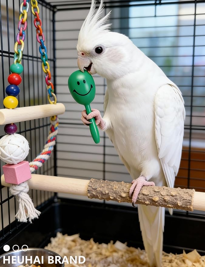 10-Pack Bird Toys – Colorful Fun for Conures, Budgies, Parakeets & Small Birds (1.5'' - 5.5'')