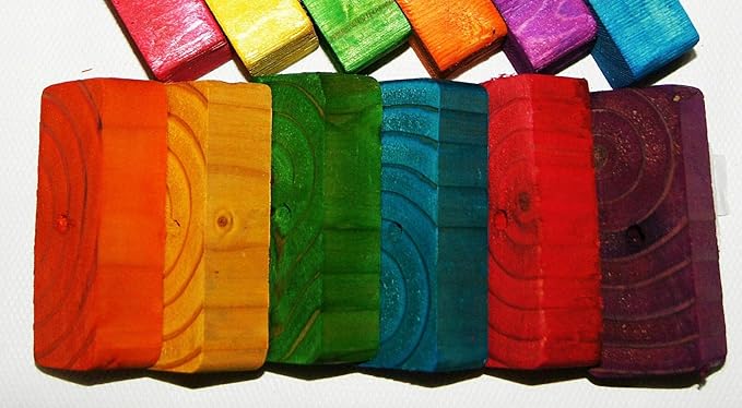Bird Toys 18 Large Wooden Wood Blocks Parts Large Pet Bird Macaw Afican Grey Cockatoo