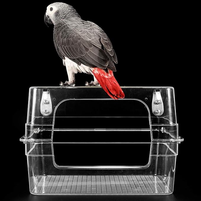 Colorday Large Bird Bath for Cage, Parrot Bath for Parakeet, African Grey, Amazon, Conure, Cockatiel(13X11X8 inch)