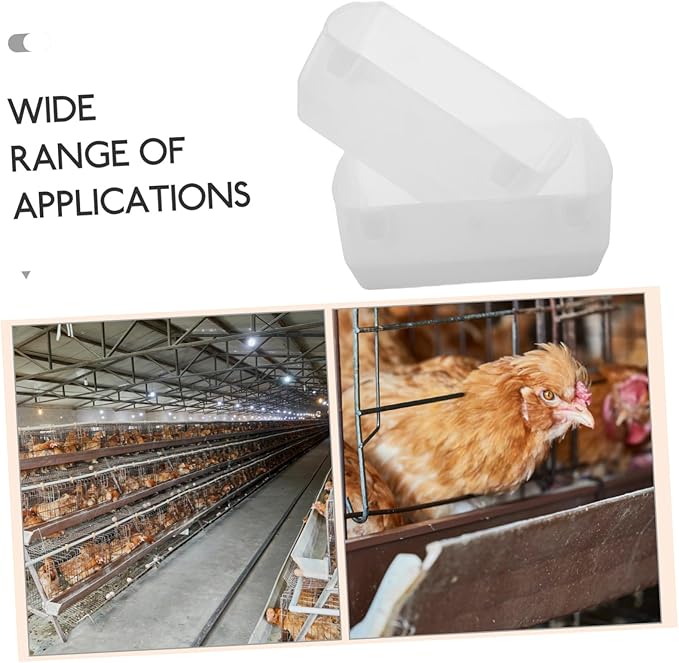 balacoo Chicken Cage Feeder and Waterer Hanging Poultry Feeder Waterer Set Chick Feeder Waterer Parakeet Cage Accessories Plastic Duck Feeders