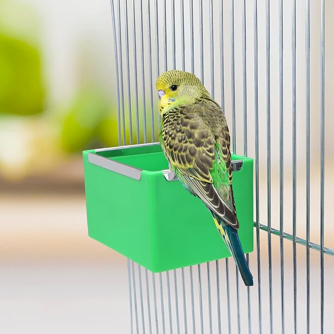 Litewoo Bird Food Bowl Feeder Colorful Basin Durable Cage Accessories Suitable for Birds Parrot Parakeet Cockatiel Budgie Finch Hamster Rat