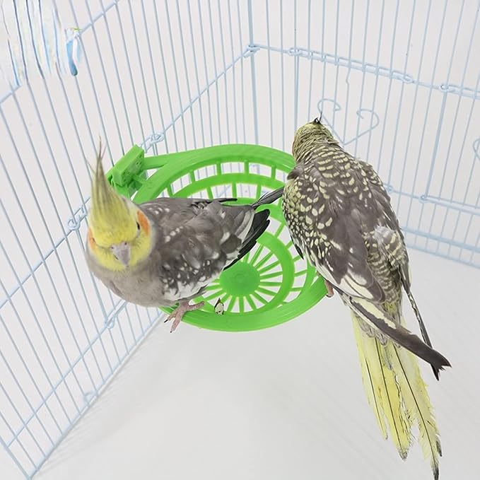 Bird Breeding Nest Bed for Parakeet Cockatiel Canary Lovebird and Small Parrot Cage Hatching Nesting Box (Plastic)
