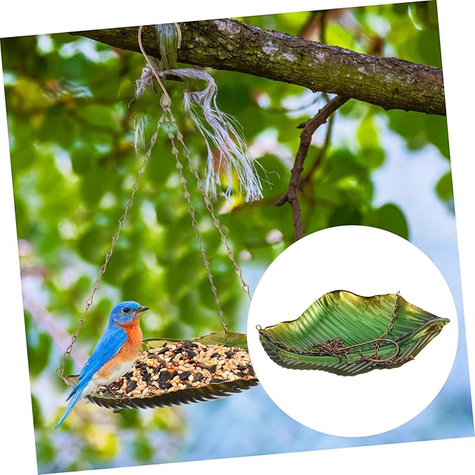 Abaodam Outdoor Garden Hanging Bird Food Container Bird Feeder Excellent Craftsmanship for Attracting Birds