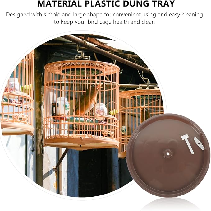 Ipetboom 4pcs Bird Potty Tray Poop Holder for Cage Easy to Clean Poop Tray for Parakeets Cockatiels and Birds Stain Resistant Design for Indoor and Outdoor Use