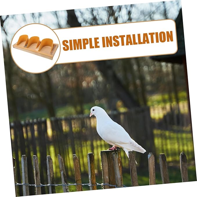 European Style Wooden Pigeon Cage Door Pigeon Entrance Door for Racing Easy Access No Tools Needed Installation High-Intensity Reusable Bird Cage Accessory