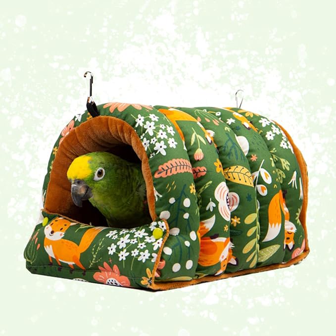 Fashion Pet Bird Parrot Cages Warm Hammock Tent Bed Hanging Cave for Sleeping Small Bird Cage Accessories Bird House