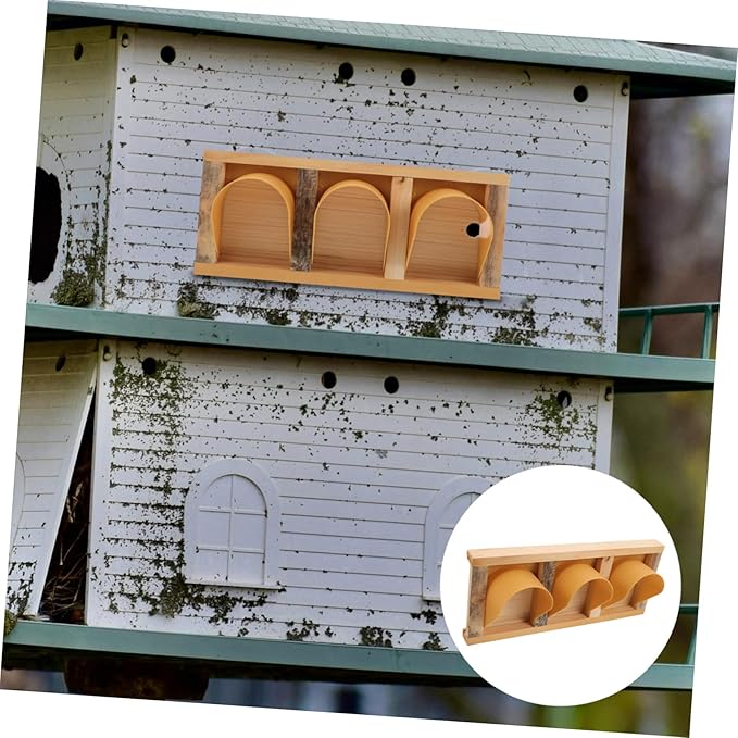 European Style Wooden Pigeon Cage Door Pigeon Entrance Door for Racing Easy Access No Tools Needed Installation High-Intensity Reusable Bird Cage Accessory