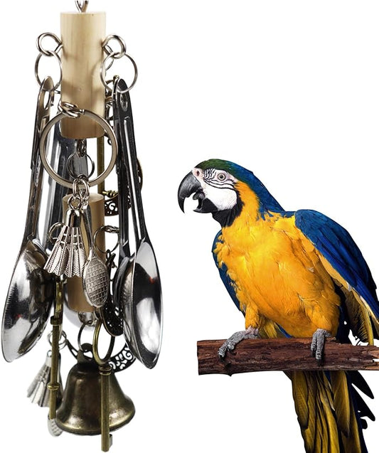 Bird Parrot Toys Hanging chew Toys for Macaws, African Grey Parrots, Cockatoos, Amazon Parrots, Poodle Parrots, Sun Parrots and Lovebirds.