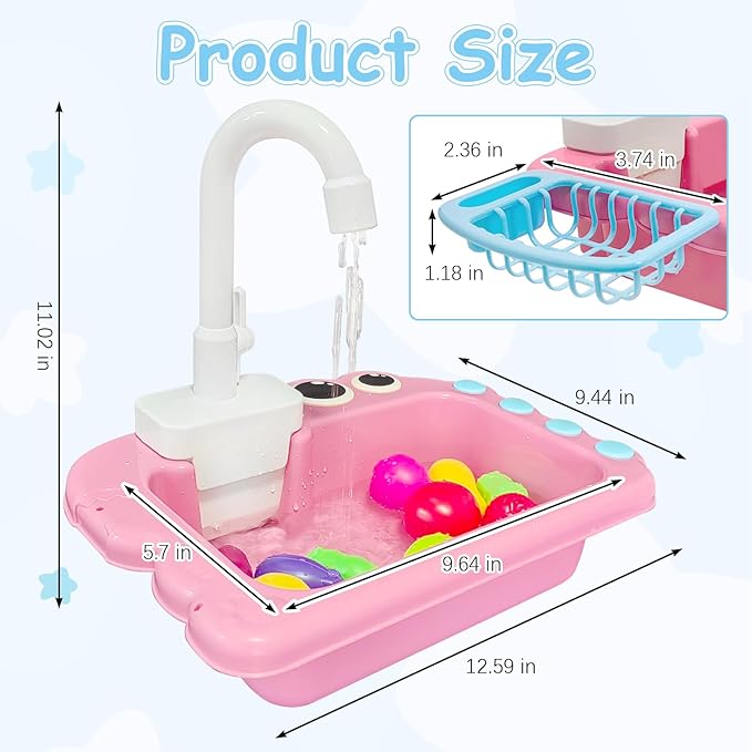 PINVNBY Bird Bath Tub with Automatic Watering Faucet Parakeet Bath Bowl Budgie Shower for Cockatiels Conures Lovebirds and Other Small Medium Birds Shower (Pink