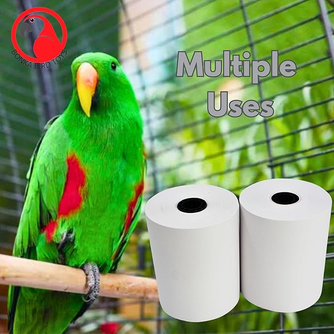 Bonka Bird Toys 3135 Pk2 Large Shredmaster Refill for Birds, 3" Tall x 2.25" Wide, 100% Bird-Safe Materials, Designed for Large Shredmaster Toy, Ideal for Medium to Large Birds