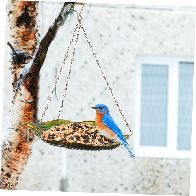 Abaodam Outdoor Garden Hanging Bird Food Container Bird Feeder Excellent Craftsmanship for Attracting Birds