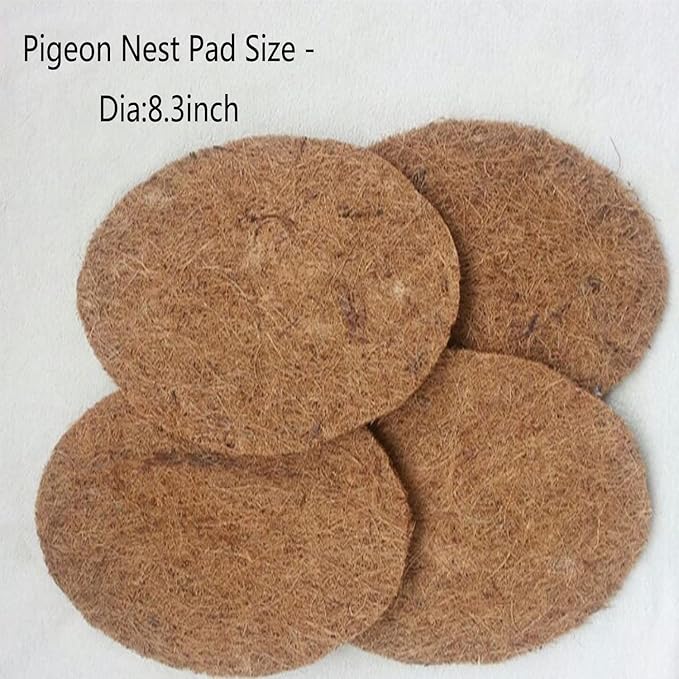 10Pcs Pigeon Nest Pads,Racing Pigeon Loft Supplies,Coconut Fiber Bird Breeding Egg Nests Bowls Mat for Finch Chicken Homer