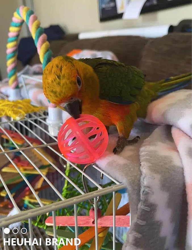 23-Piece Bird Toy Set with Long-Lasting Bells and Sturdy Vine Balls, Safe and Non-Toxic, Ideal for Parrots and Parakeets