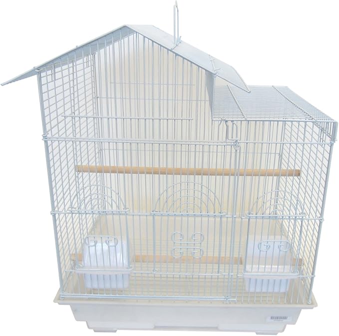 YML 16-Inch by 12-Inch Villa Top Bird Cage, Black