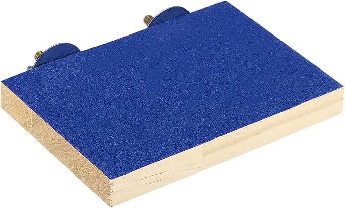PATIKIL Bird Perch Stand Platform, Parrot Stand Platform Playground Paw Grinding Clean for Parakeet Cockatiel Cage Accessory, Blue