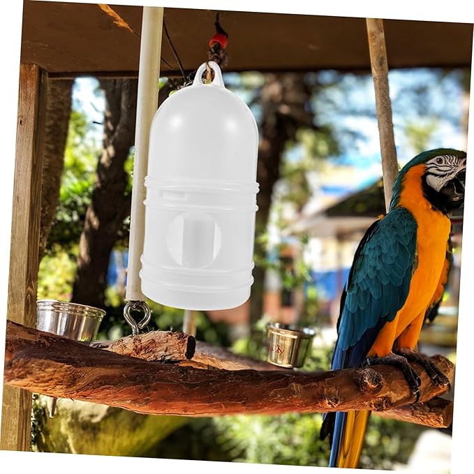 Generic Pigeon Water Dispenser Birds Waterer 2 Pack Plastic Bird Feeding Supply 9.44X4.72X4.72 Inch Clean Odorless Water Feeder for Indoor Outdoor Bird Cages