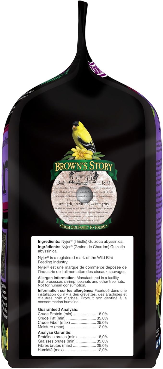 F.M. Brown's Song Blend Nyjer Thistle Seed for Pets, 5-Pound