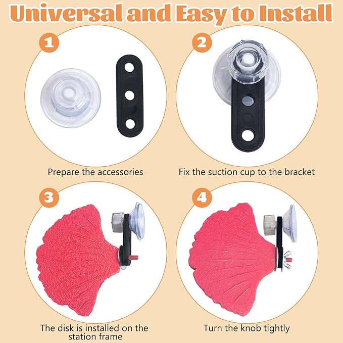 3PCS Bird Beak Grinding Stone with Suction Cups for Small Birds Foot Claws Trimmer Bird Stand Platform Parakeet Cage Perch Parrot Cage Accessories for Indoor Window Viewing (Pink)