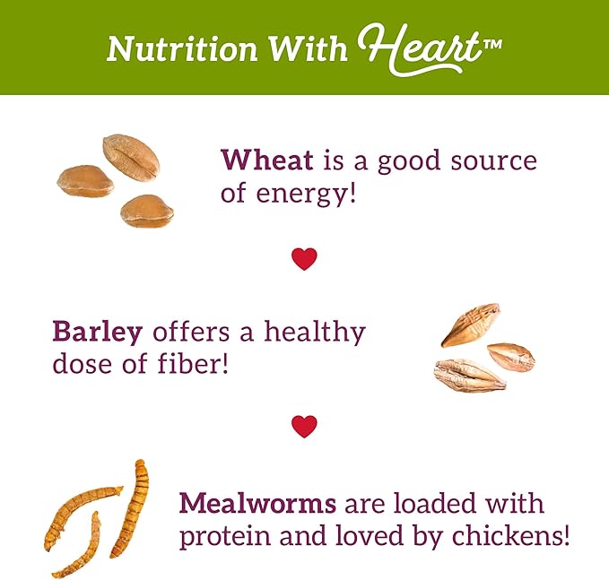 Love My Girls: Chicken Snacks - 5-Grain & Worms - 5lb Bag - Global Harvest, Gourmet Multi-Grain Treats, Corn-Free, Nutritious & Protein Rich Mealworms