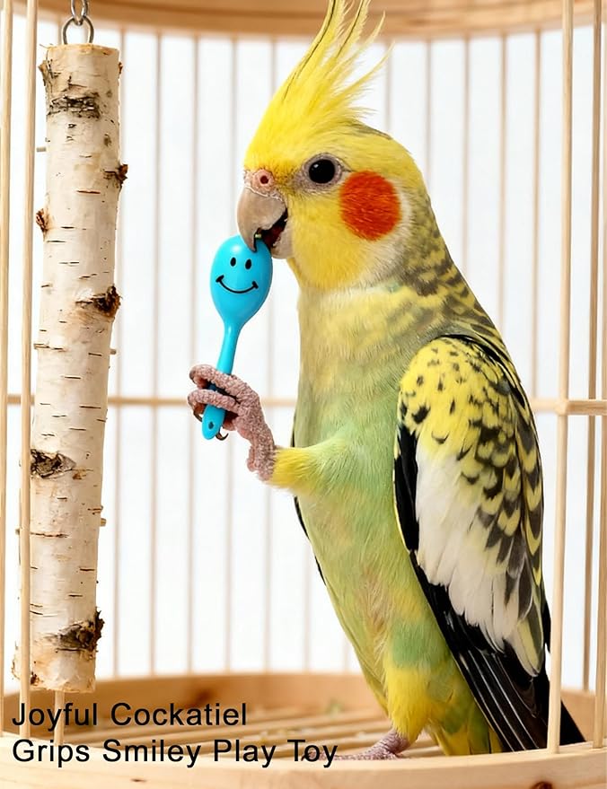 12 Pack Bird Toys Interactive Rattle Ball Toys for Small Medium Parrots Cage Entertainment