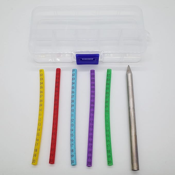 FOIBURELY 100 pcs Numbered Bird Ring Leg Bands for Gouldian Zebra Finch Canary Society Bird Foot Ring with 1 Installer(Diameter 3mm)