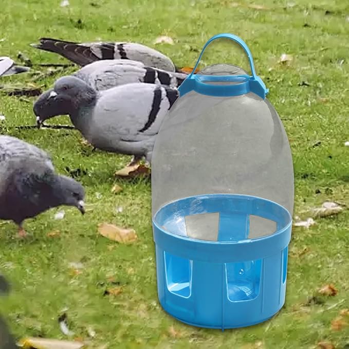 Bird Water Feeder Water Dispenser Convenient Hanging Feeding Tool Dove Drinker for Farm Cockatiels Pigeons Chick Pet Supplies, 6L