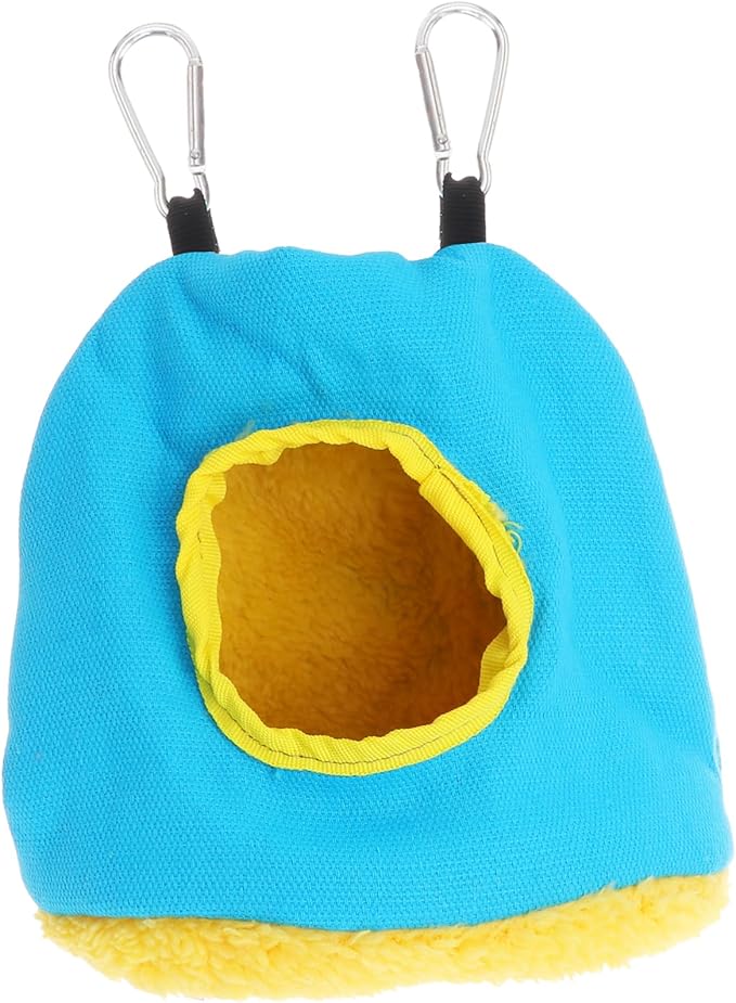 Toddmomy Round Warm Parrot Nest Bed House Cozy Hammock for Birds Random Color Parrot Tent for Sleeping and Play