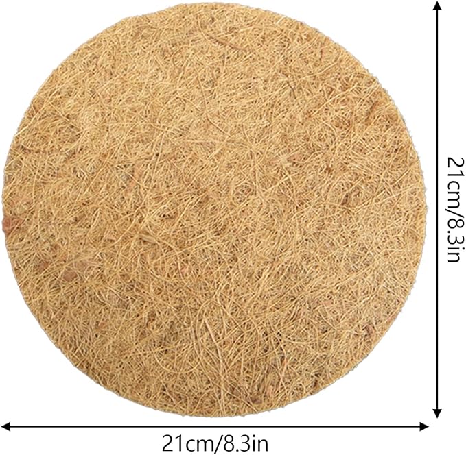 SUNSHNO 10PCS Bird Nesting Pads, Pigeon Nests Pad Natural Coconut Fiber Bird Nest Material Pigeon Breeding Accessories Warm Comfortable Parakeet Bedding Bird Hatching Pads
