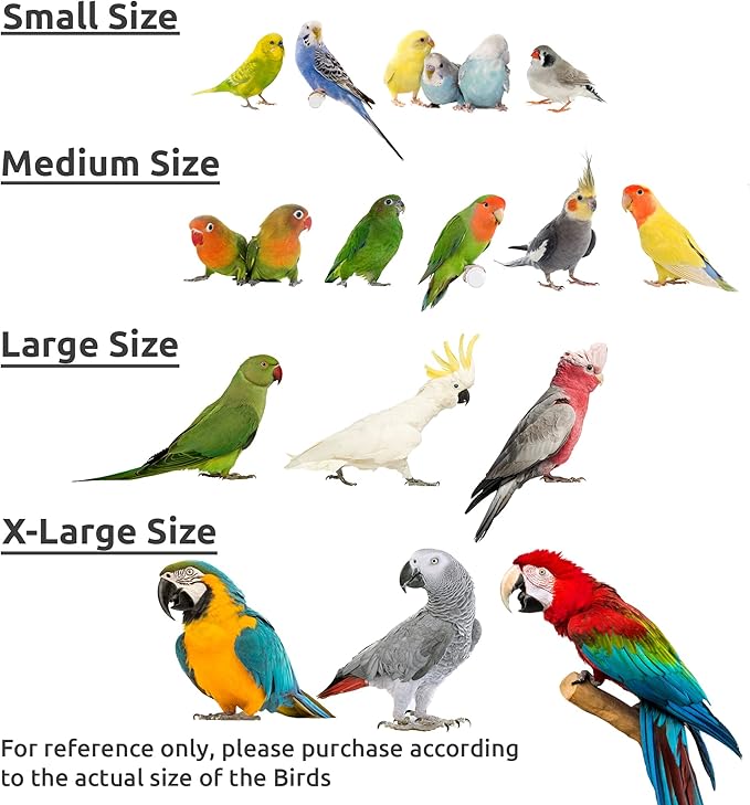 SIMENA Bird Blanket for Cage, Corner Fleece Bed for Birds, Cozy Bird Warmer, Parrot House for Cage, Cuddle Nest Hanging Toy for Lovebirds Parakeet (Grey, Large)