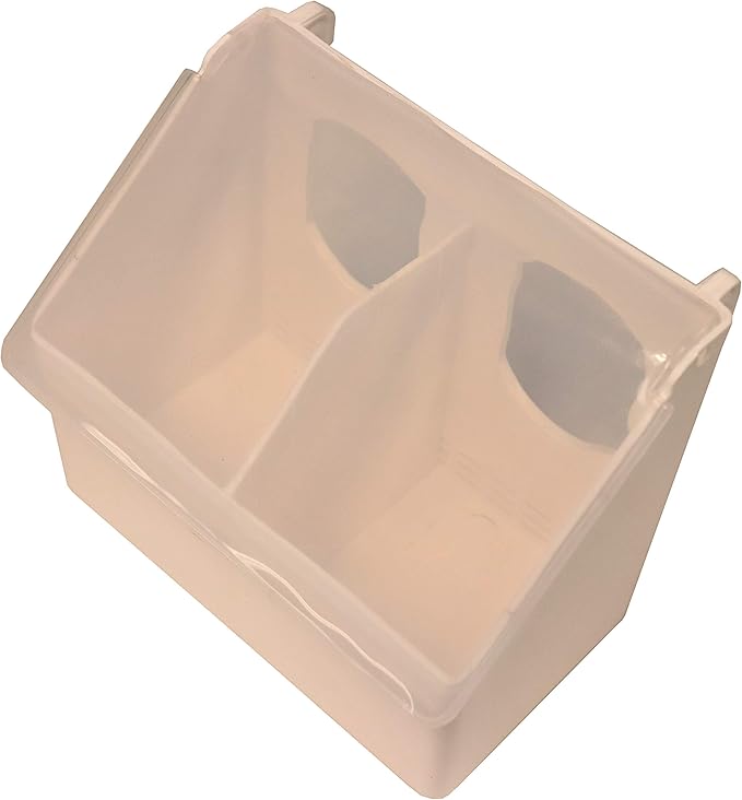 2 Hole Plastic Quail Pigeon Dove Bird Outside of CAGE Feeder